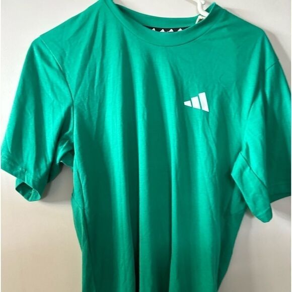 Adidas Essentials Feelready Training Tee, men’s t-shirt, shirt Green - Picture 8 of 12